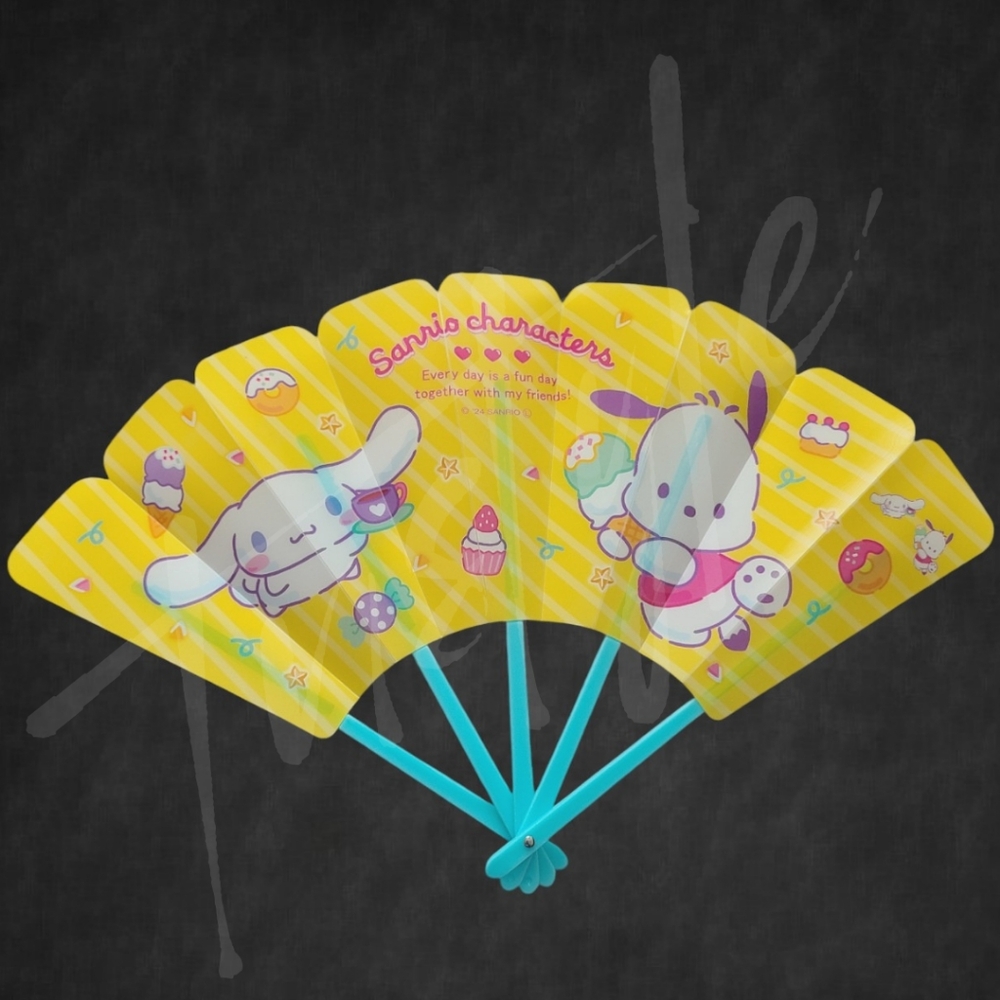⭐LTD QTY⭐ Cinnamonroll & Pochacco Waterproof Fan